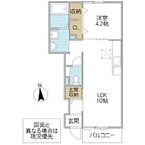 シルバーグラス F 102号室 ｜ 茨城県ひたちなか市大字田彦（賃貸アパート1LDK・1階・37.76㎡） その2