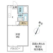 モアクレスト B棟 101号室 ｜ 茨城県ひたちなか市大字市毛（賃貸アパート1K・1階・24.50㎡） その2