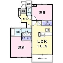 プロムナード II 103号室 ｜ 茨城県水戸市堀町（賃貸アパート2LDK・1階・53.28㎡） その2