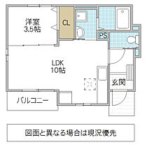 ノイ・フリーデ 101号室 ｜ 茨城県水戸市元台町（賃貸アパート1LDK・1階・34.08㎡） その2