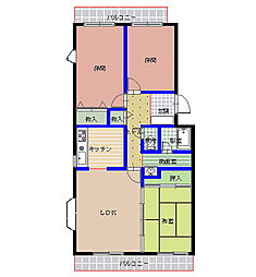 ルミエール緑岡C 3LDKの間取図画像