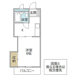 間取図画像 1K