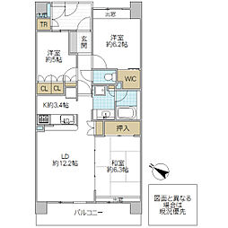 サーパス上水戸中央 3LDKの間取図画像