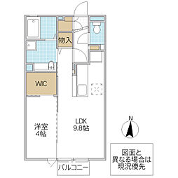 大黒屋十番館 1LDKの間取図画像