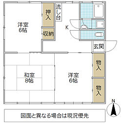 ハイツジュピト 3Kの間取図画像