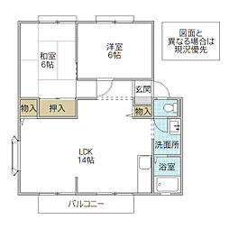 間取図画像 2LDK