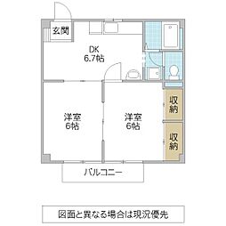 間取図画像 2DK