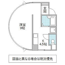 すざくHouse ワンルームの間取図画像