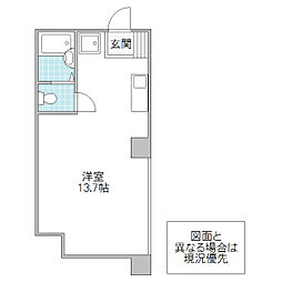 すざくHouse ワンルームの間取図画像