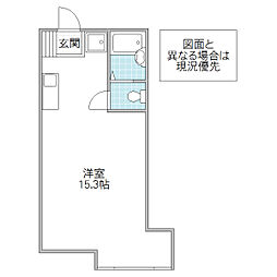すざくHouse ワンルームの間取図画像