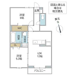間取図画像 2LDK