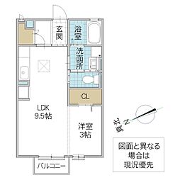 間取図画像 1LDK