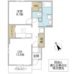 間取図画像 1LDK