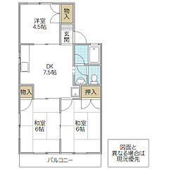 物件の間取り