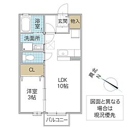 アネックスMITO2 1LDKの間取図画像