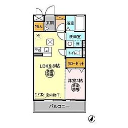 間取図画像 1LDK
