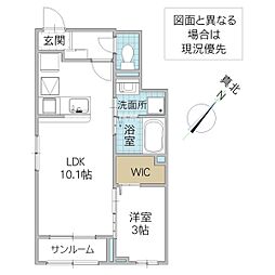 間取図画像 1LDK
