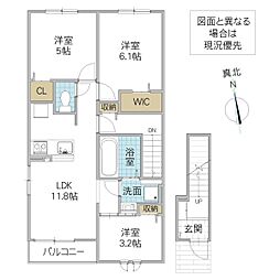 間取図画像 3LDK