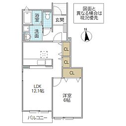 間取図画像 1LDK