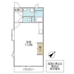 間取図画像 ワンルーム
