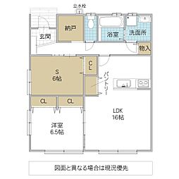 デュオスいそはま 1SLDKの間取図画像