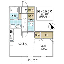 間取図画像 1LDK