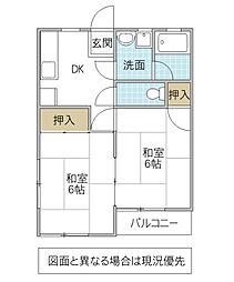 間取図画像 2DK