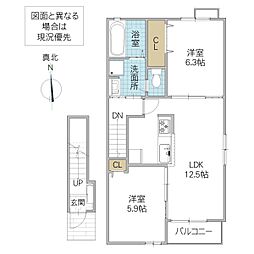 間取図画像 2LDK