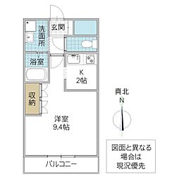 間取図画像 1K
