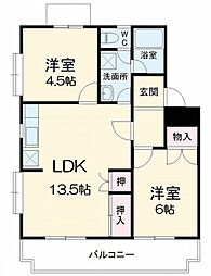 間取図画像 2LDK