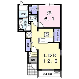 間取図画像 1LDK