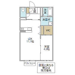 間取図画像 1LDK