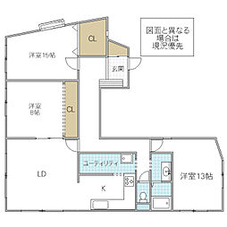 間取図画像 3LDK