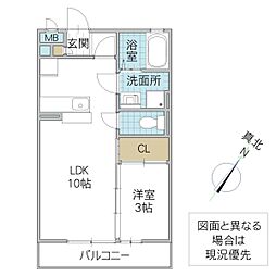 間取図画像 1LDK