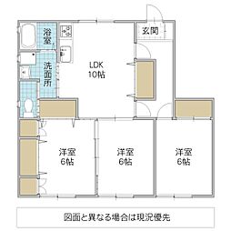 エレガンス葉山 3LDKの間取図画像