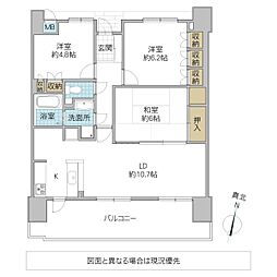 サーパス末広町 3LDKの間取図画像