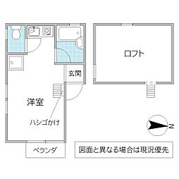スタートハウス ワンルームの間取図画像