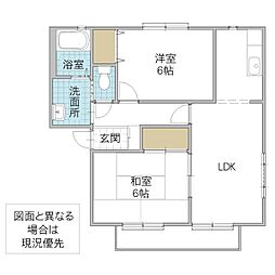 ファミーユ・サイトウ 2LDKの間取図画像