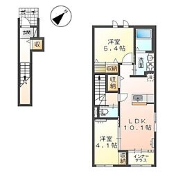 リッチレジデンス A 2LDKの間取図画像