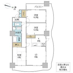 シャトーアトラス 3LDKの間取図画像