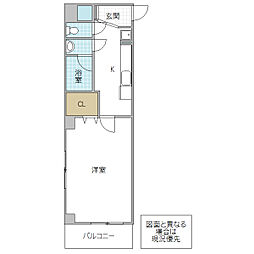 ルヴァンドヴィラ 1Kの間取図画像