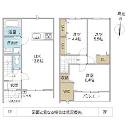 Arietta A 3LDKの間取図画像