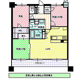 サンクレイドル水戸セレンティール 3LDKの間取図画像