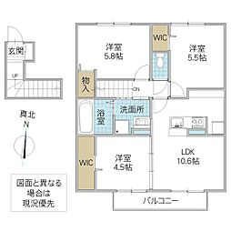 アジュール大成町 3LDKの間取図画像