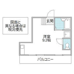 すざくHouse ワンルームの間取図画像