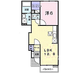 マタザメゾン 1LDKの間取図画像