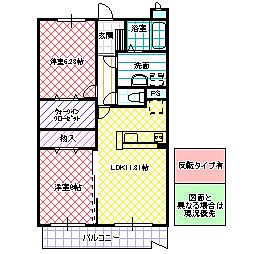 ESTRENOMIGAWA100 2LDKの間取図画像