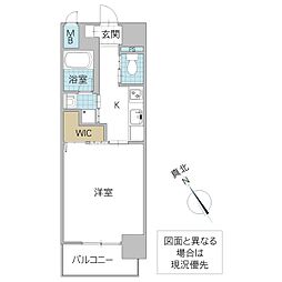 ジョイアス大町 1Kの間取図画像