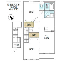 フォレストコートS 2LDKの間取図画像