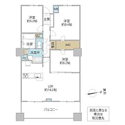 センチュリー水戸サウスゲートタワー 3LDKの間取図画像